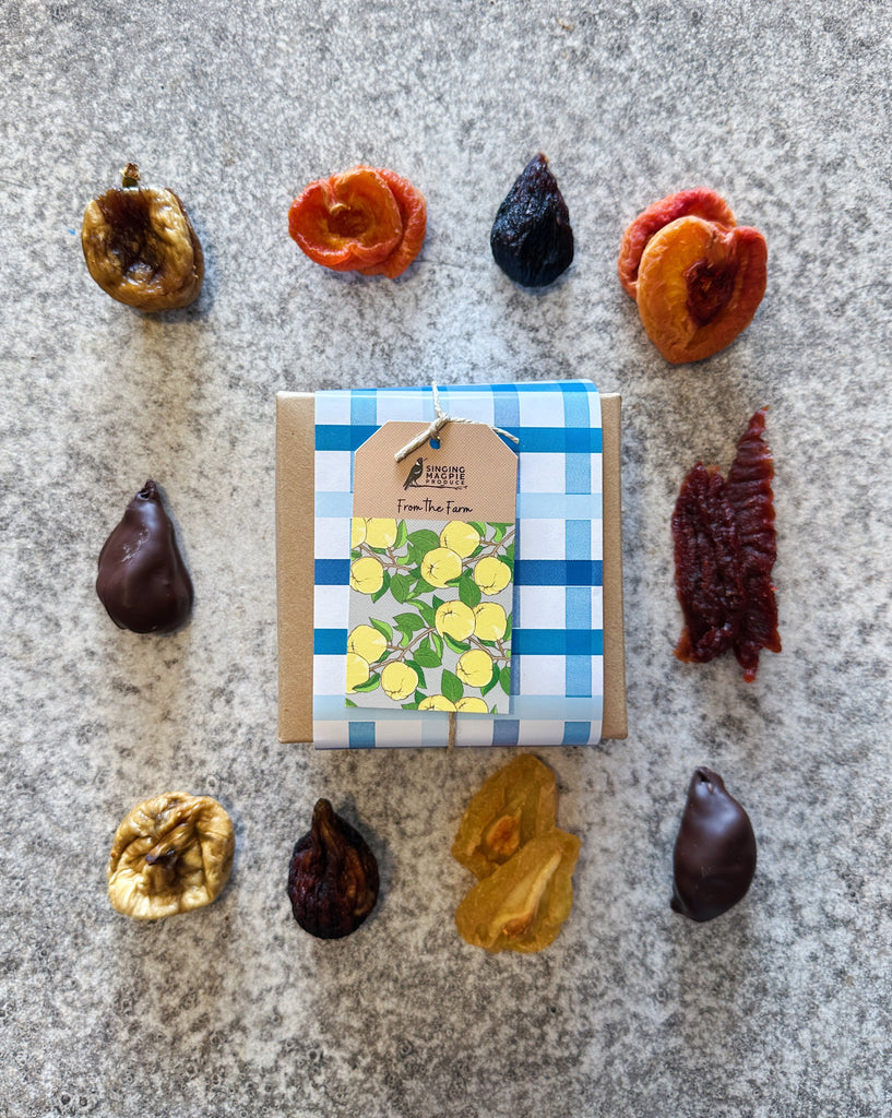 AE. Small Melange Gift Box with Choc enrobed figs- NEW IMPROVED