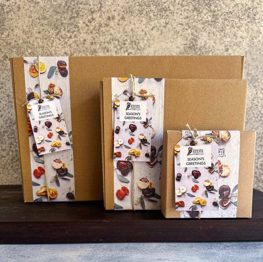 AE. Small Melange Gift Box with Choc enrobed figs- NEW IMPROVED