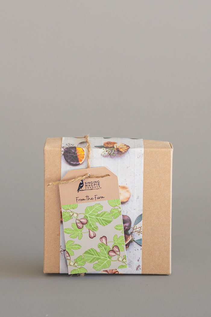 A7. Melange Gift Box with Choc enrobed fig (small, dark choc)