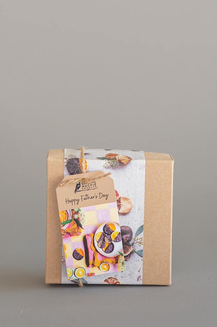 A7. Melange Gift Box with Choc enrobed fig (small, dark choc)